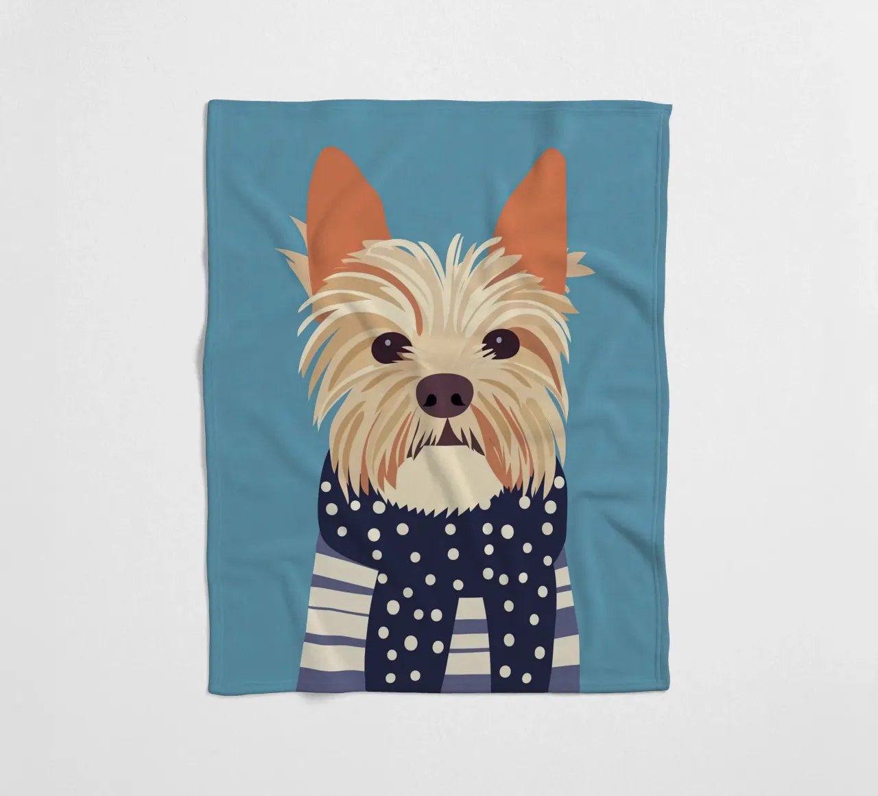 Cane con sciarpa coperta in pile da Little Art Lab