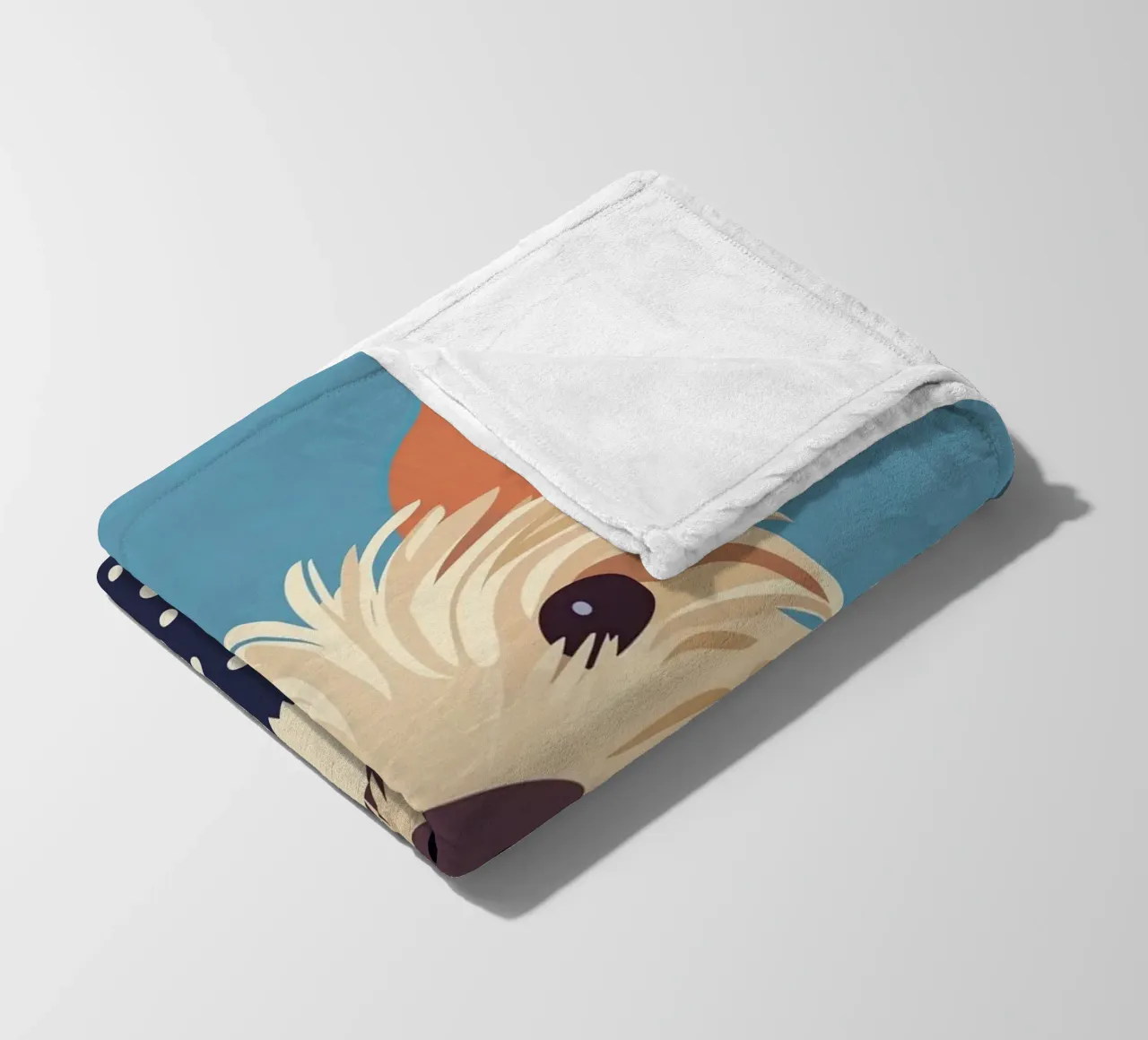 Cane con sciarpa coperta in pile da Little Art Lab