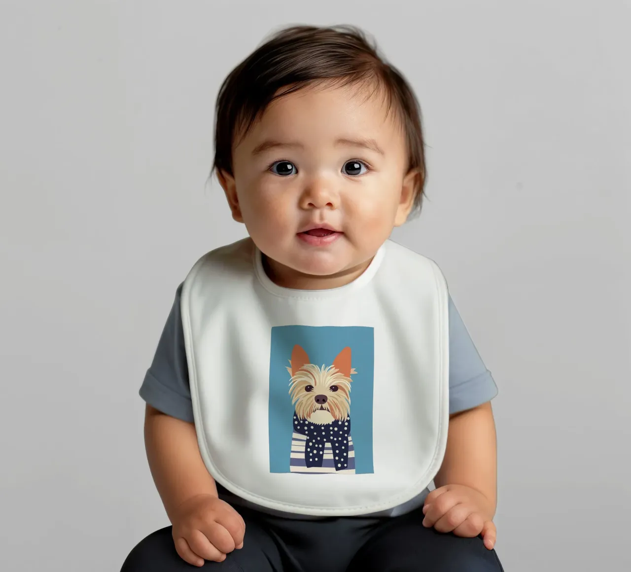 Cane con sciarpa bavaglino da Little Art Lab