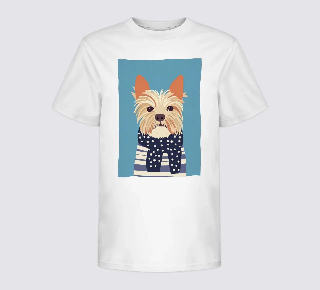 Dog with scarf t-shirt bambini da Little Art Lab