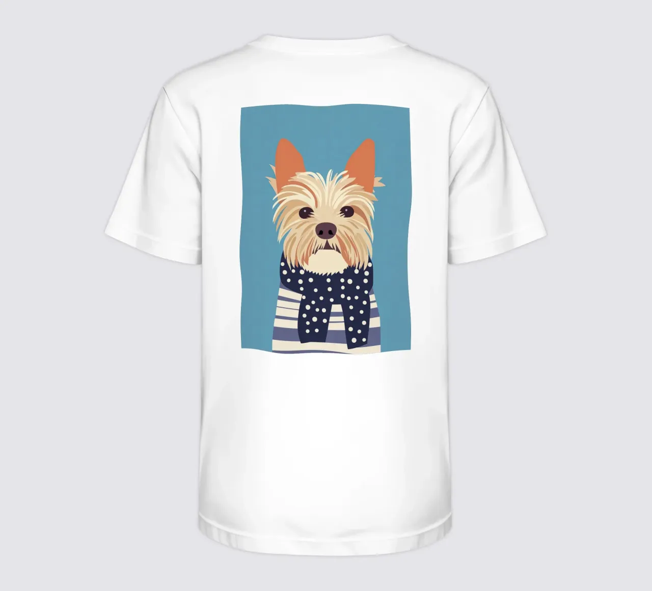 Dog with scarf t-shirt bambini da Little Art Lab