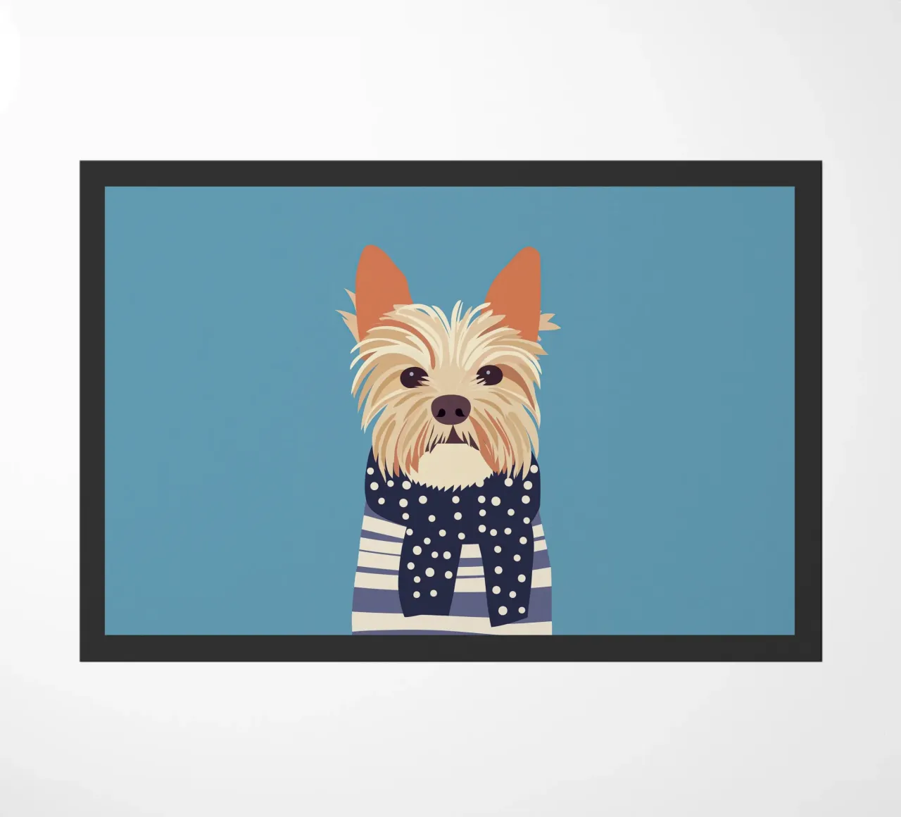 Cane con sciarpa zerbino da Little Art Lab