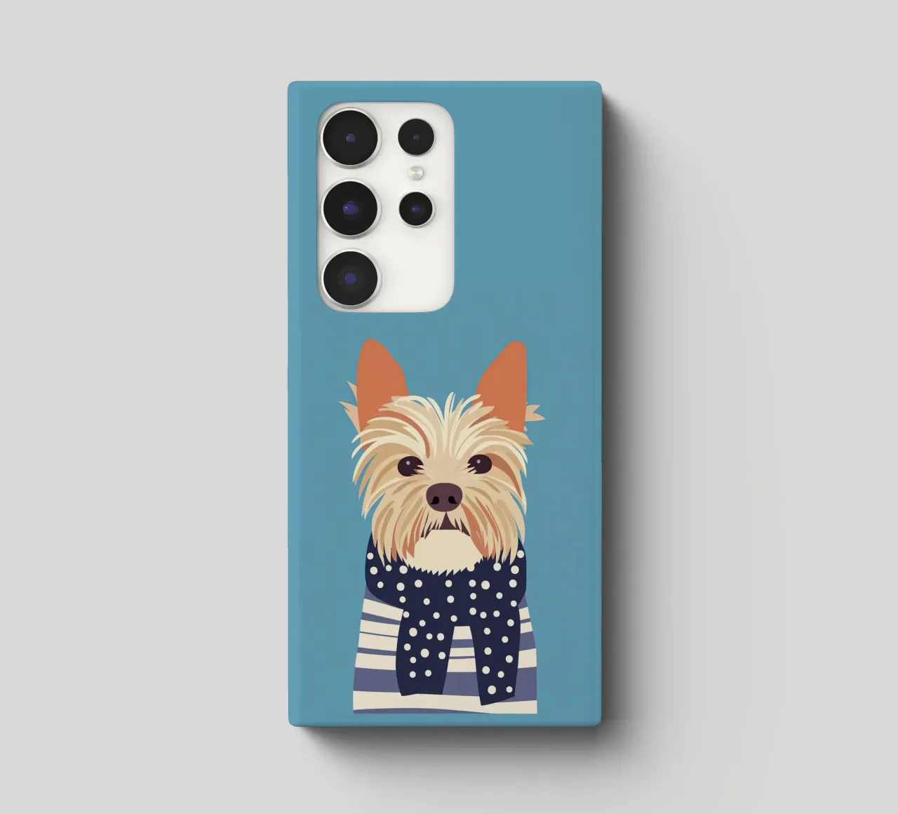 Cane con sciarpa cover samsung da Little Art Lab