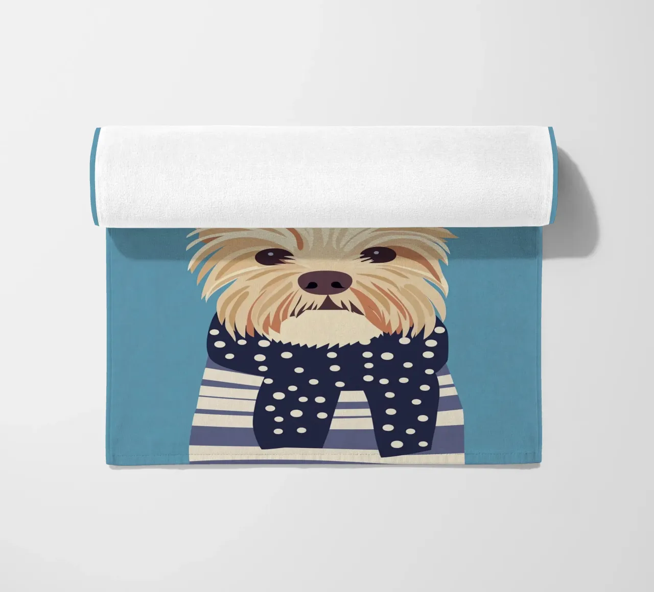 Cane con sciarpa telo mare da Little Art Lab