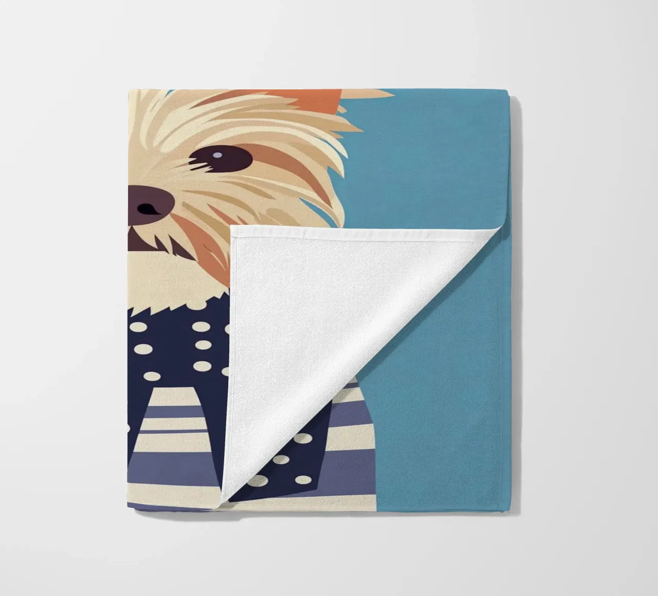 Cane con sciarpa telo mare da Little Art Lab