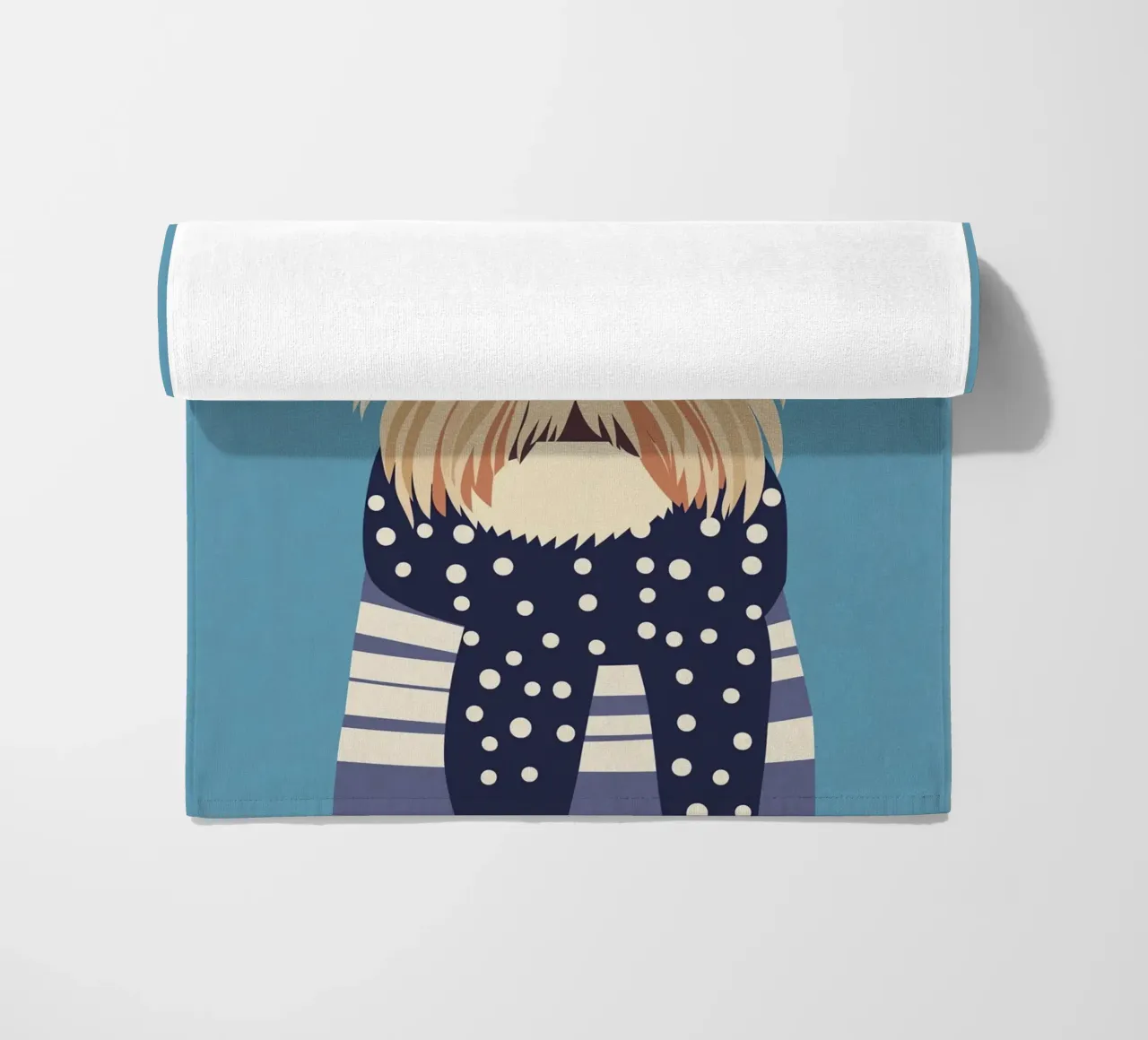 Cane con sciarpa telo mare da Little Art Lab