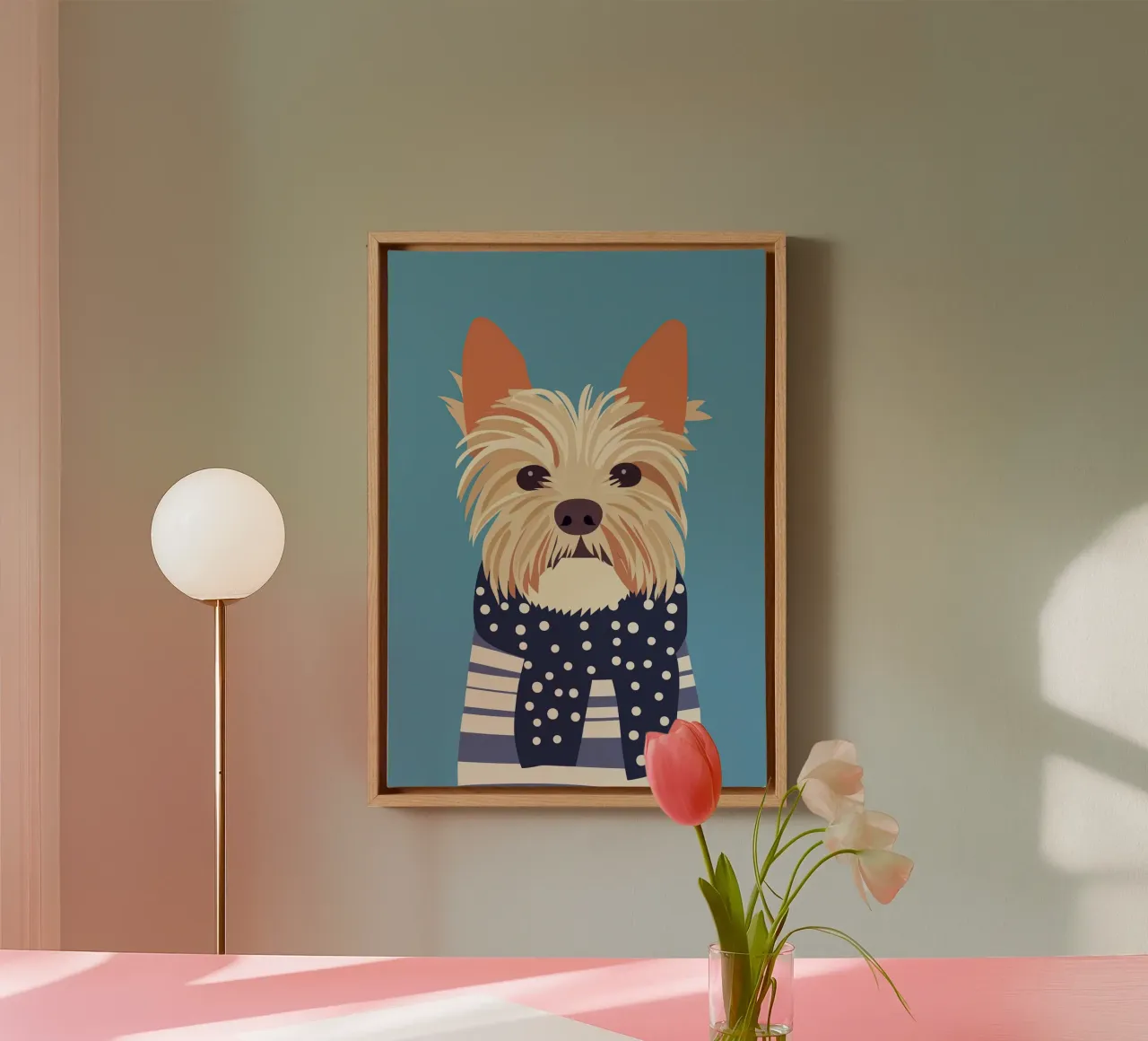 Cane con sciarpa tela da Little Art Lab