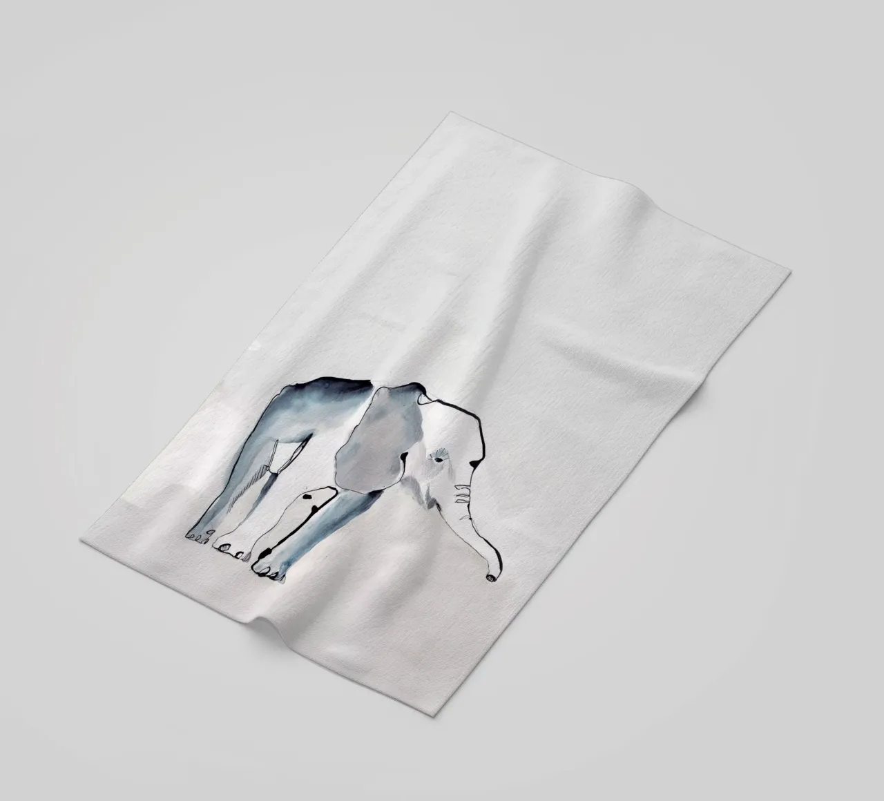 Elefante telo mare da Petit Boom Prints