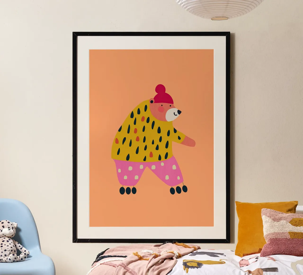 Stylish Bear poster by Little Art Lab