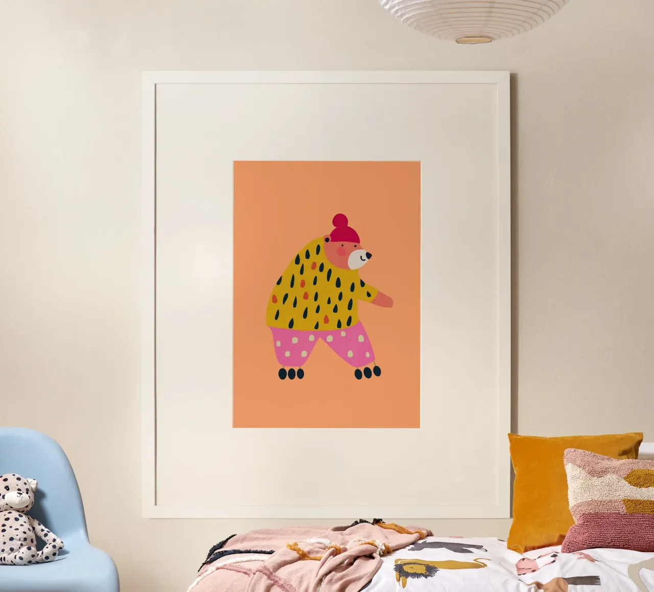 Stylish Bear poster by Little Art Lab