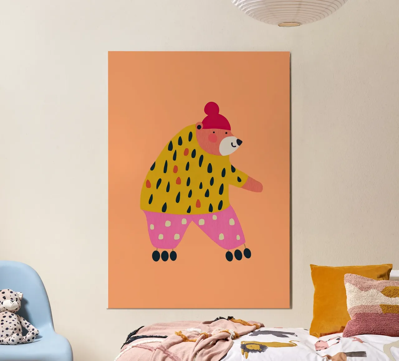 Stylish Bear poster by Little Art Lab