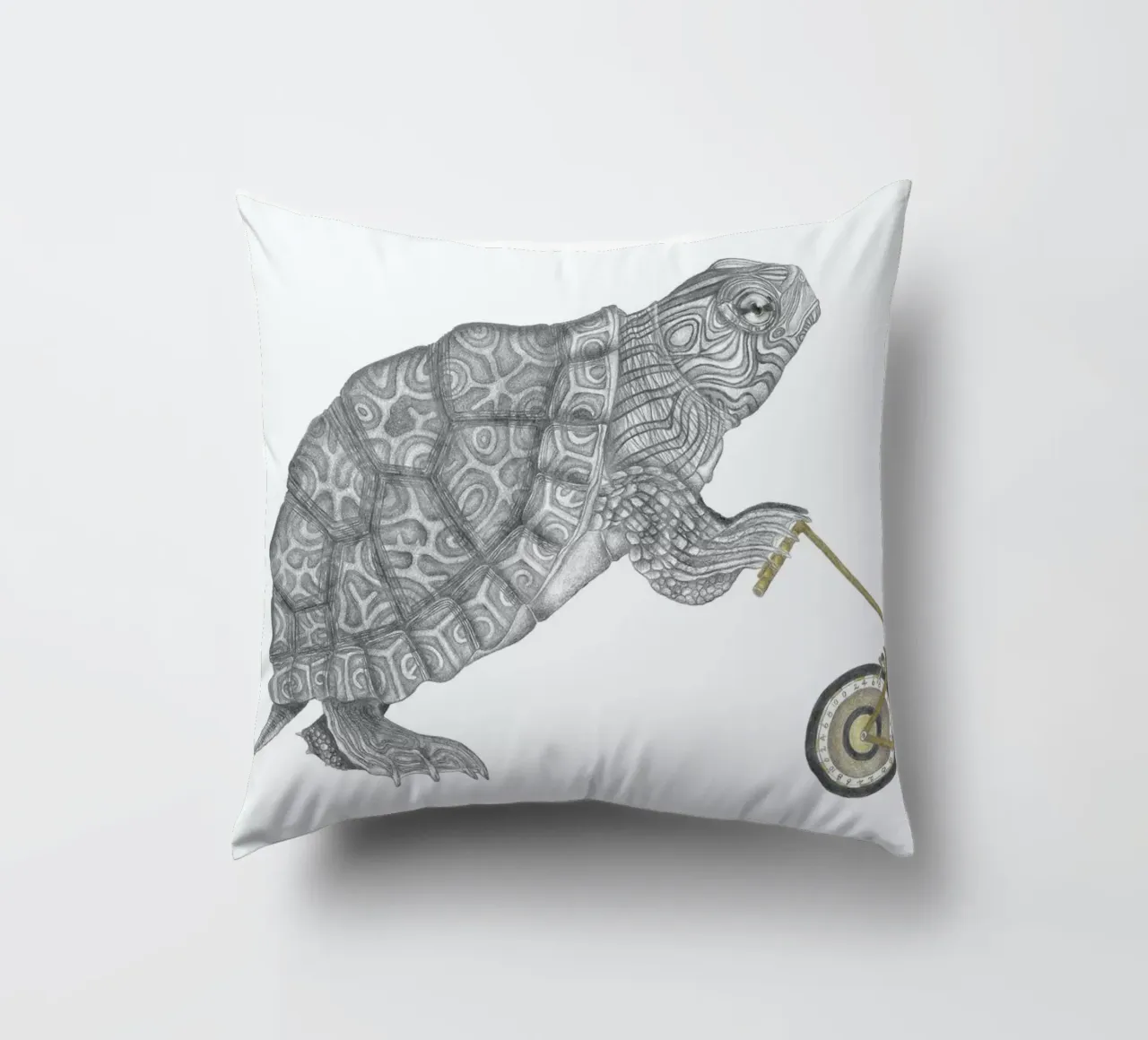 Muldoon Parker Common Map Turtle cuscino da Le Canot Rouge