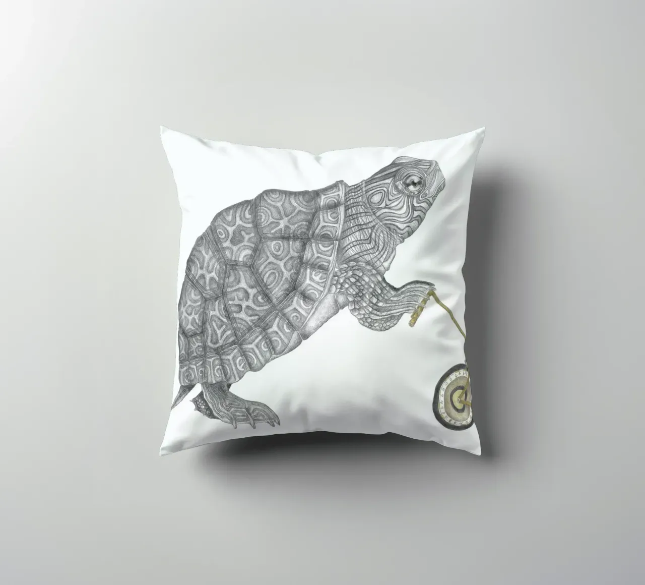 Muldoon Parker Common Map Turtle cuscino da Le Canot Rouge