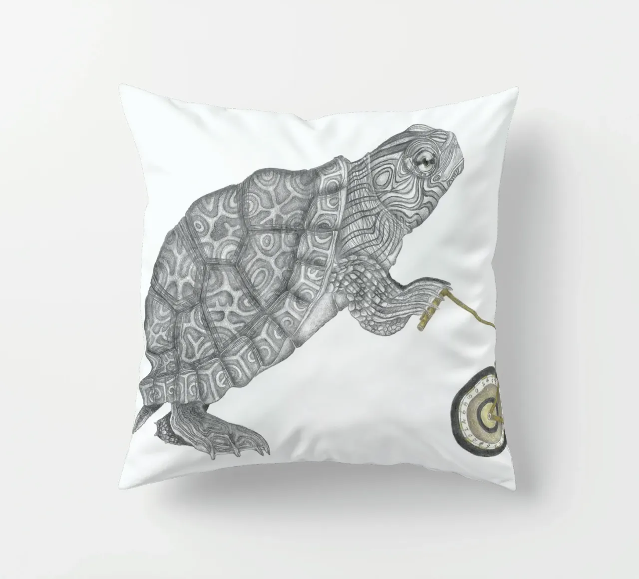 Muldoon Parker Common Map Turtle cuscino da Le Canot Rouge