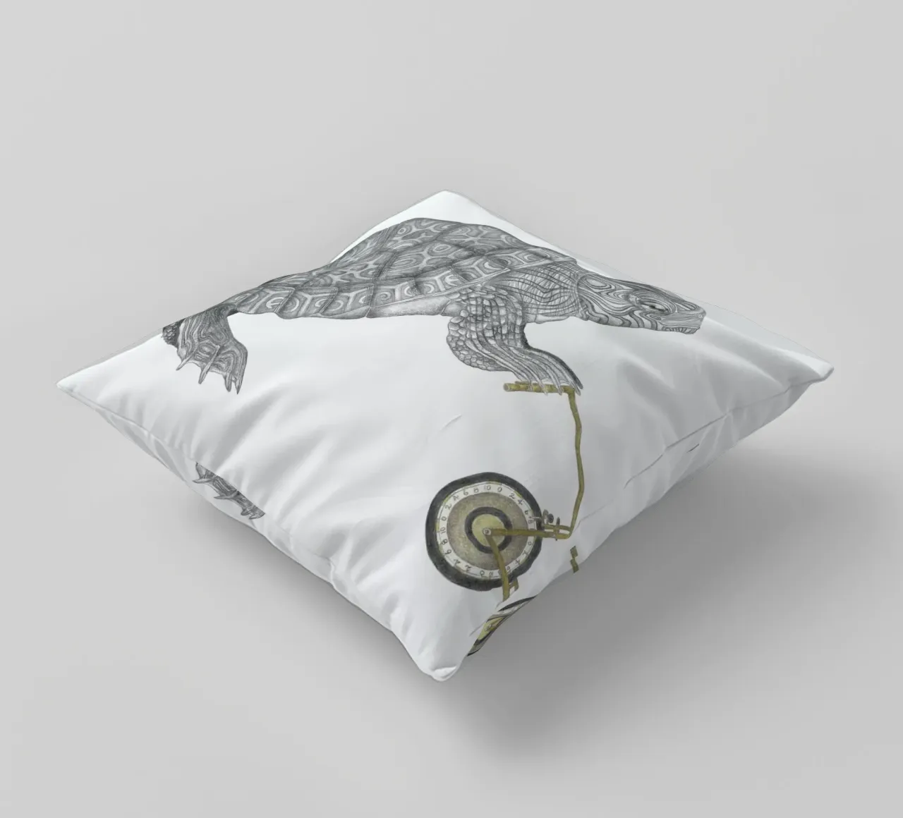 Muldoon Parker Common Map Turtle cuscino da Le Canot Rouge