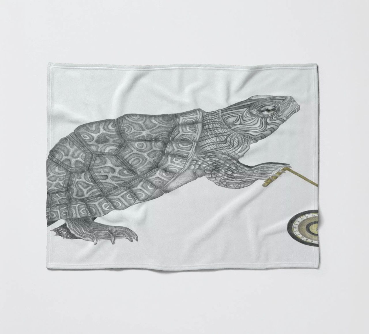 Muldoon Parker Common Map Turtle coperta in pile da Le Canot Rouge