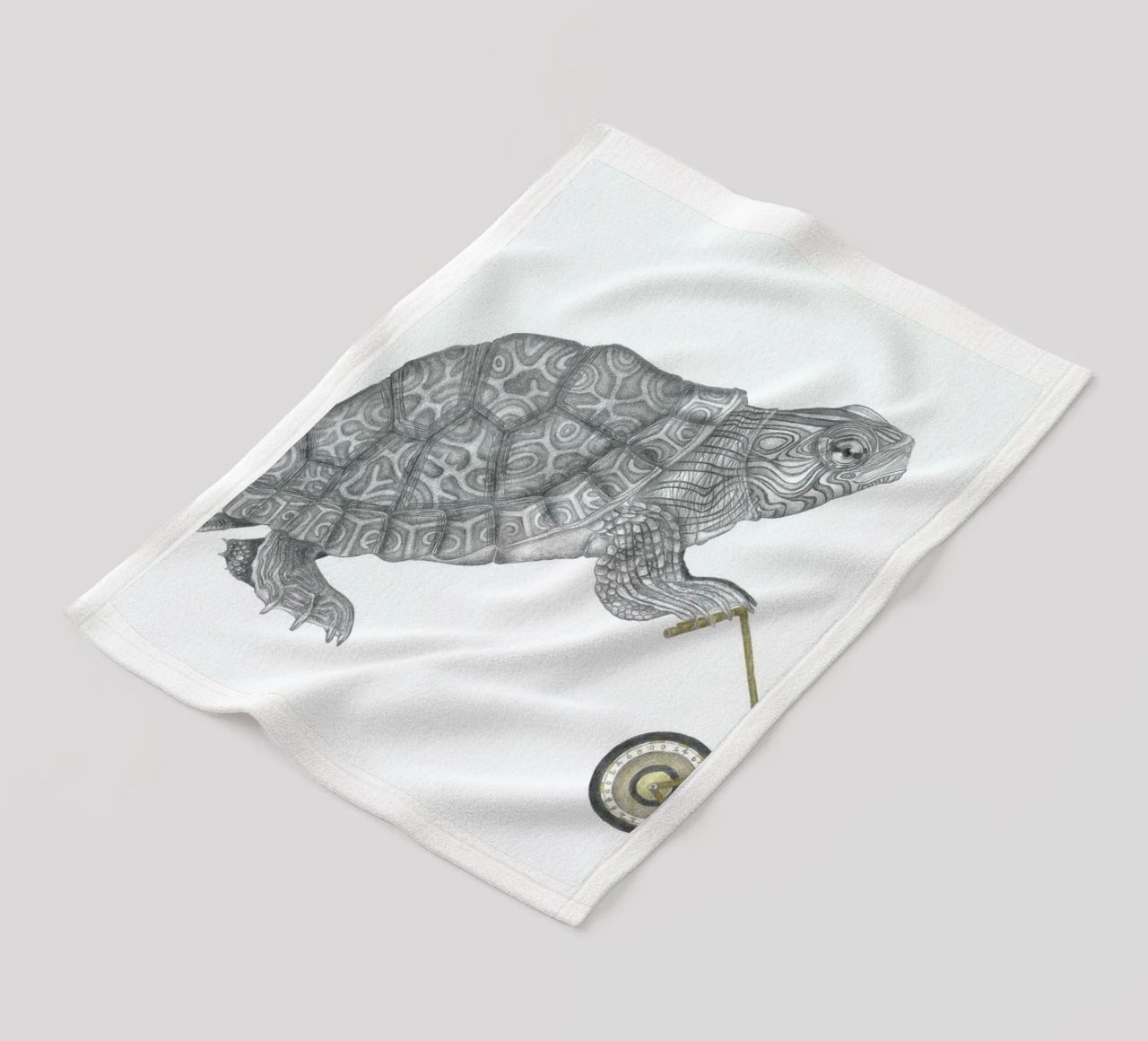 Muldoon Parker Common Map Turtle coperta in pile da Le Canot Rouge