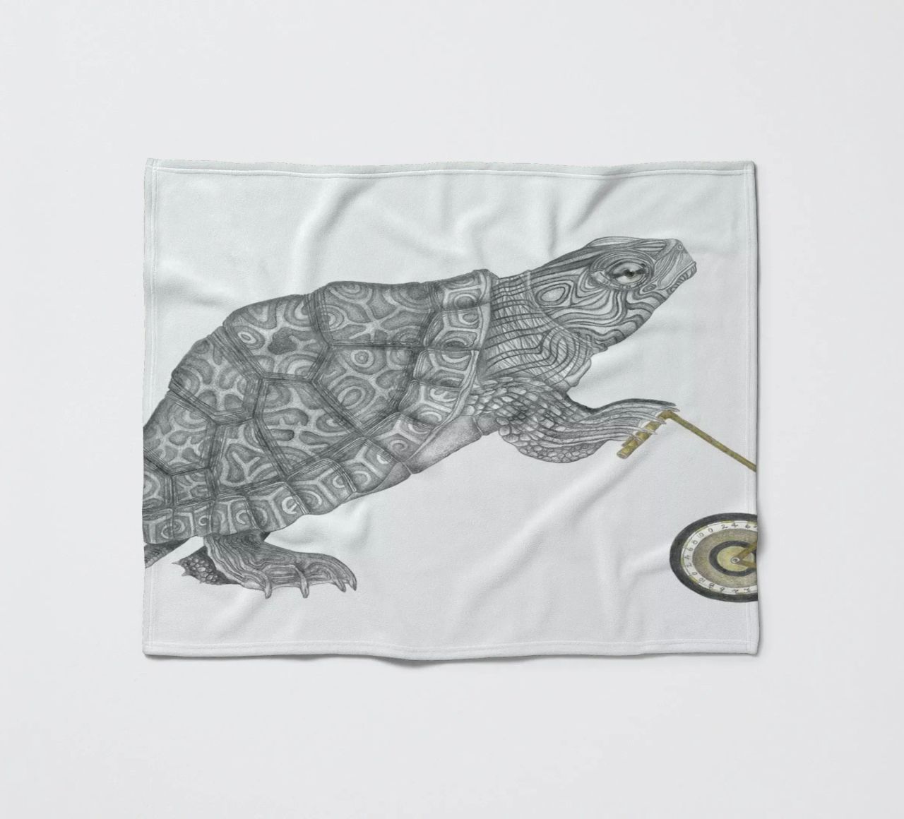 Muldoon Parker Common Map Turtle coperta in pile da Le Canot Rouge