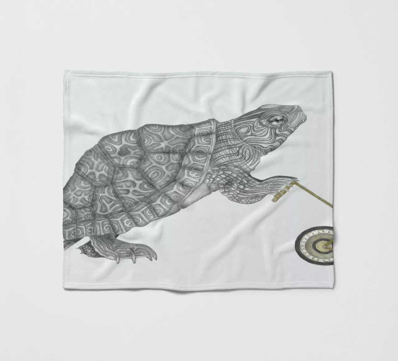 Muldoon Parker Common Map Turtle manta de franela de Le Canot Rouge