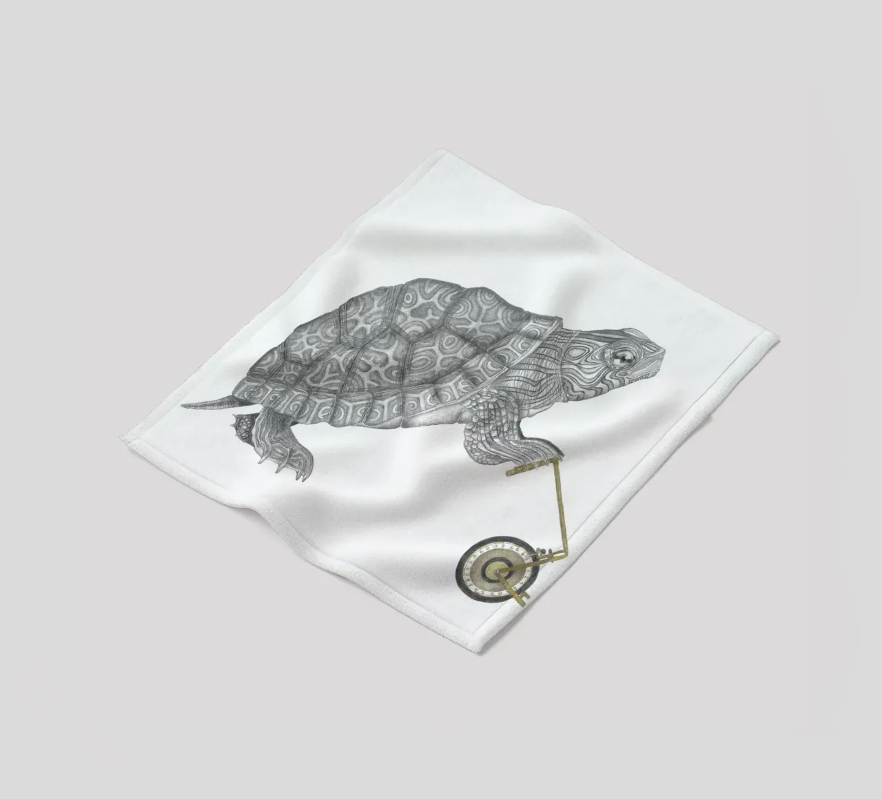 Muldoon Parker Common Map Turtle coperta in pile da Le Canot Rouge