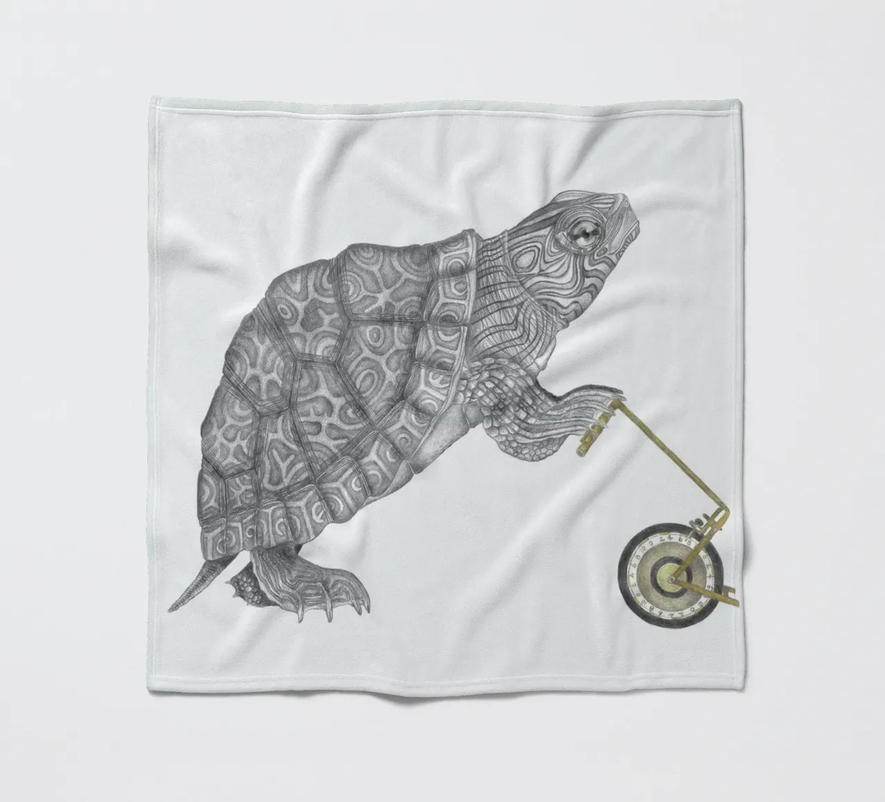 Muldoon Parker Common Map Turtle coperta in pile da Le Canot Rouge