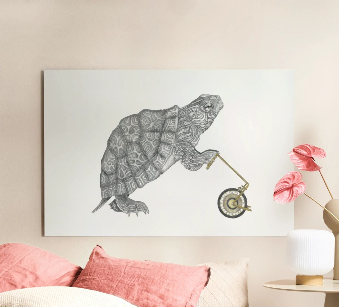 Muldoon Parker Common Map Turtle alluminio dibond da Le Canot Rouge