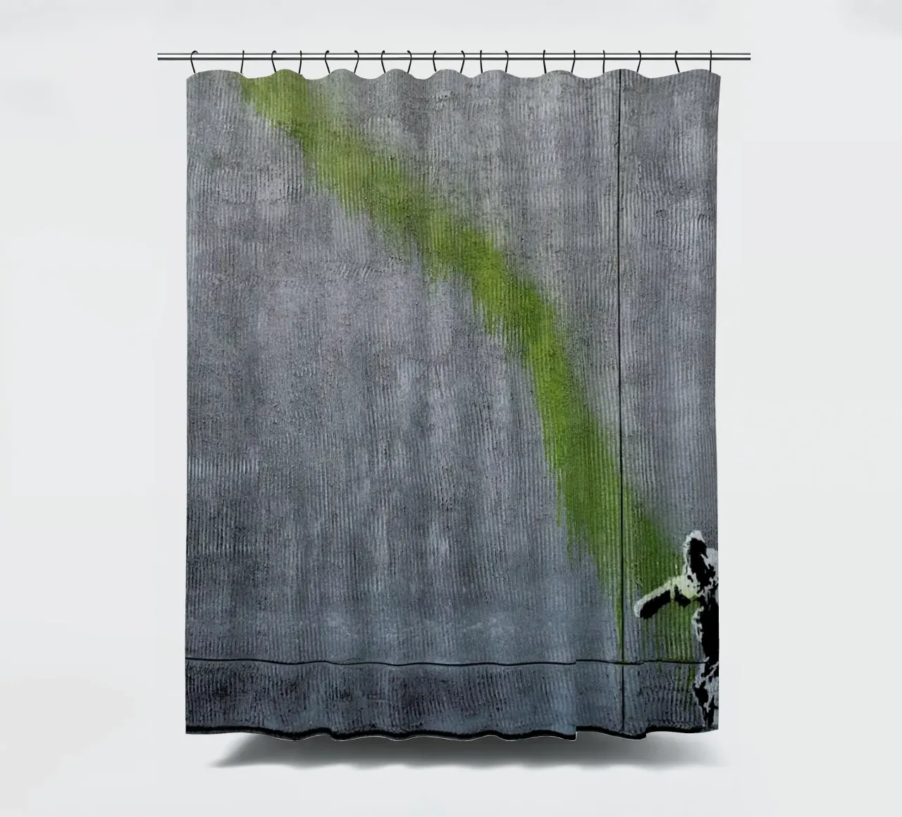 Pissing Dog shower curtain by anderm