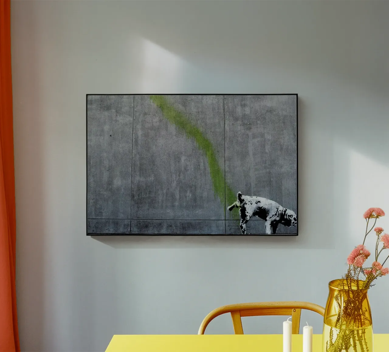 Pissing Dog acrylic glass by anderm