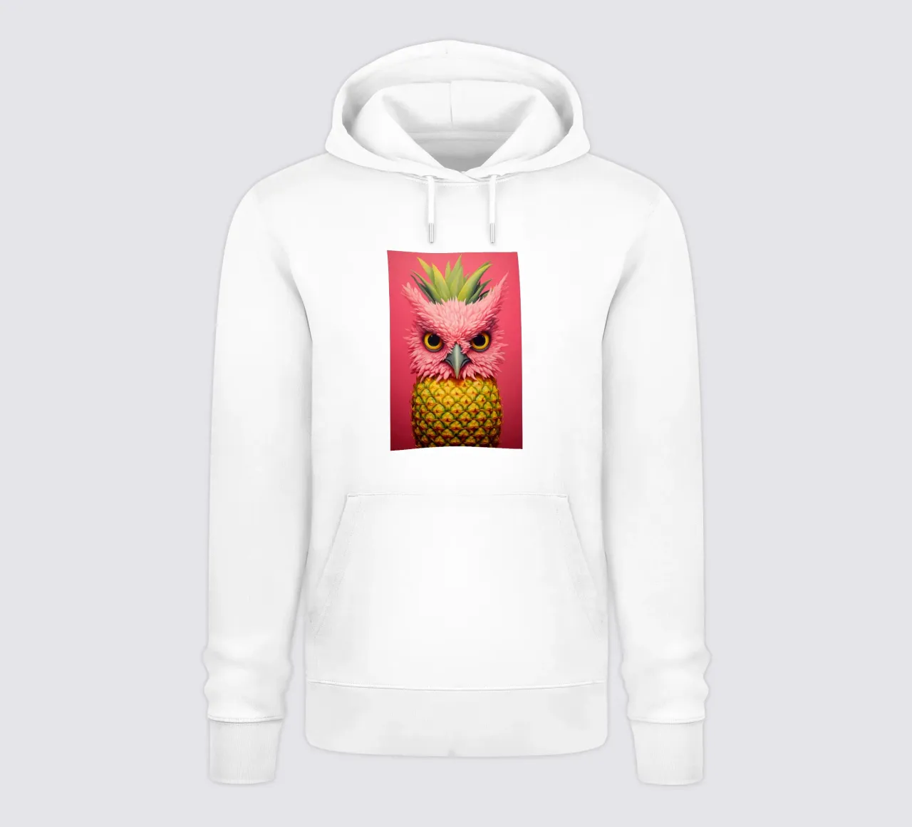 Ananas-Eule Design felpa con cappuccio da Autofocus