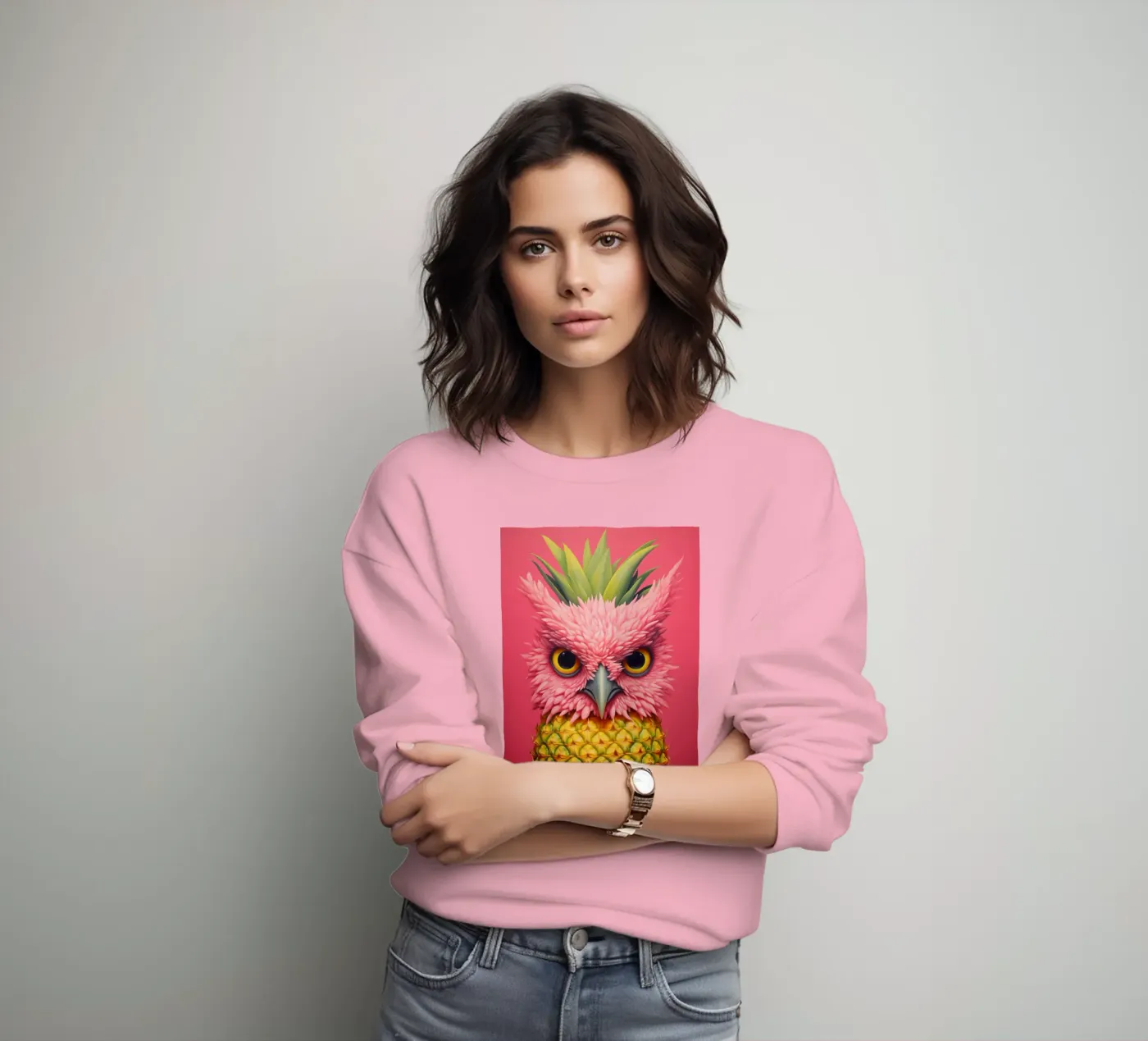 Ananas-Eule Design felpa da Autofocus