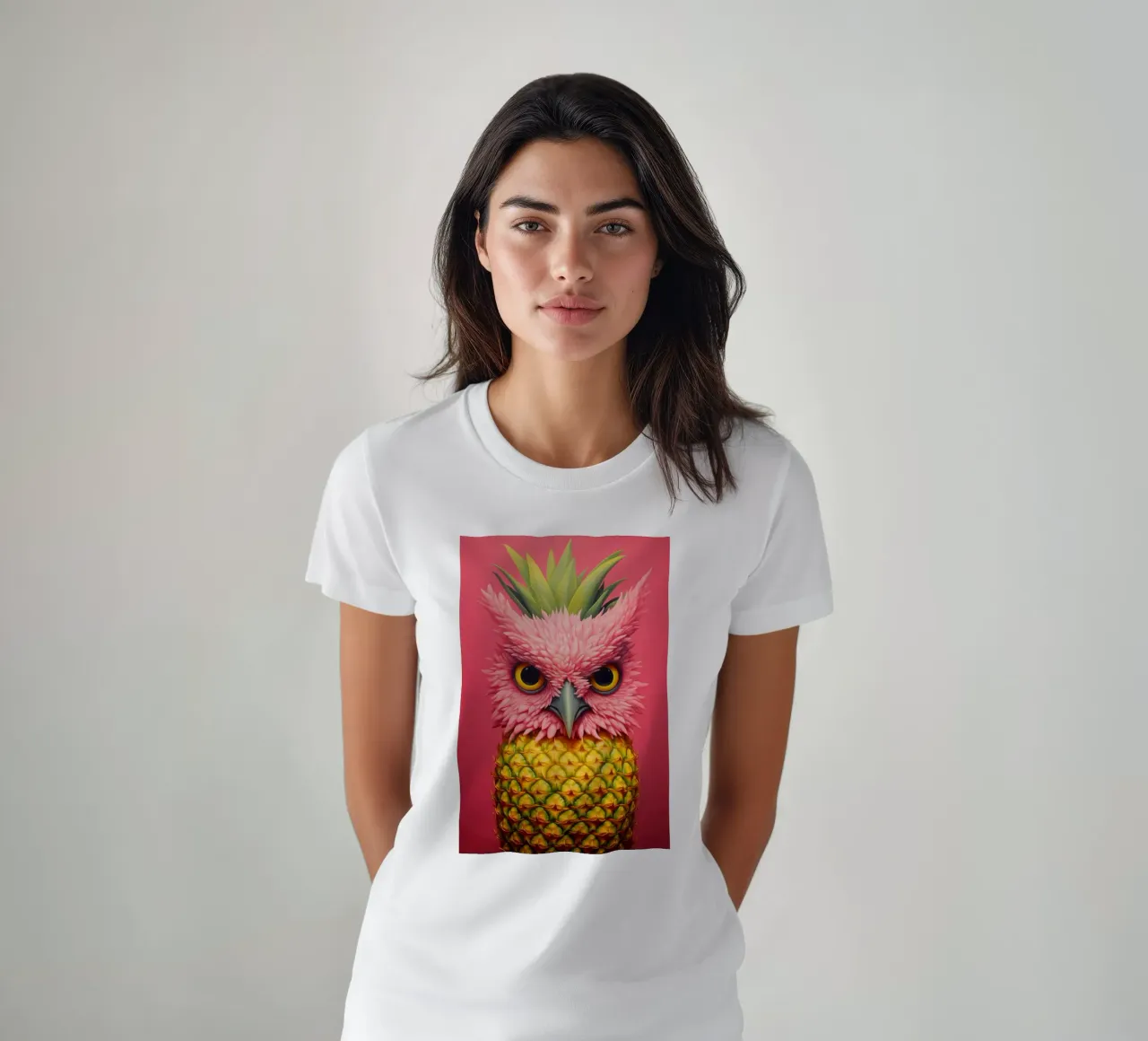 Ananas-Eule Design t-shirt da Autofocus