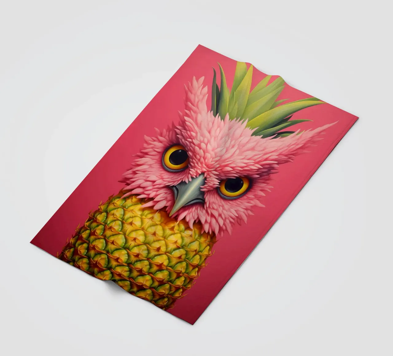 Ananas-Eule Design coperta in pile da Autofocus