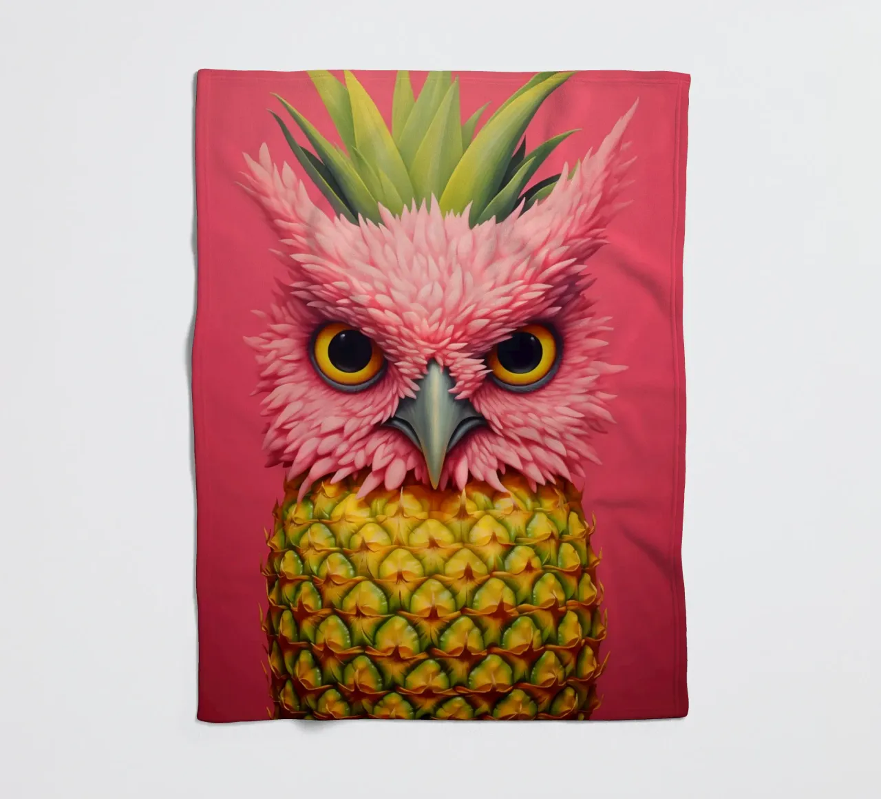 Ananas-Eule Design coperta in pile da Autofocus