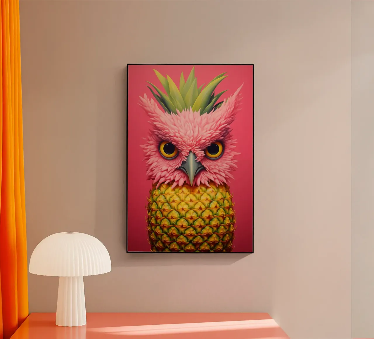 Ananas-Eule Design plexiglass da Autofocus