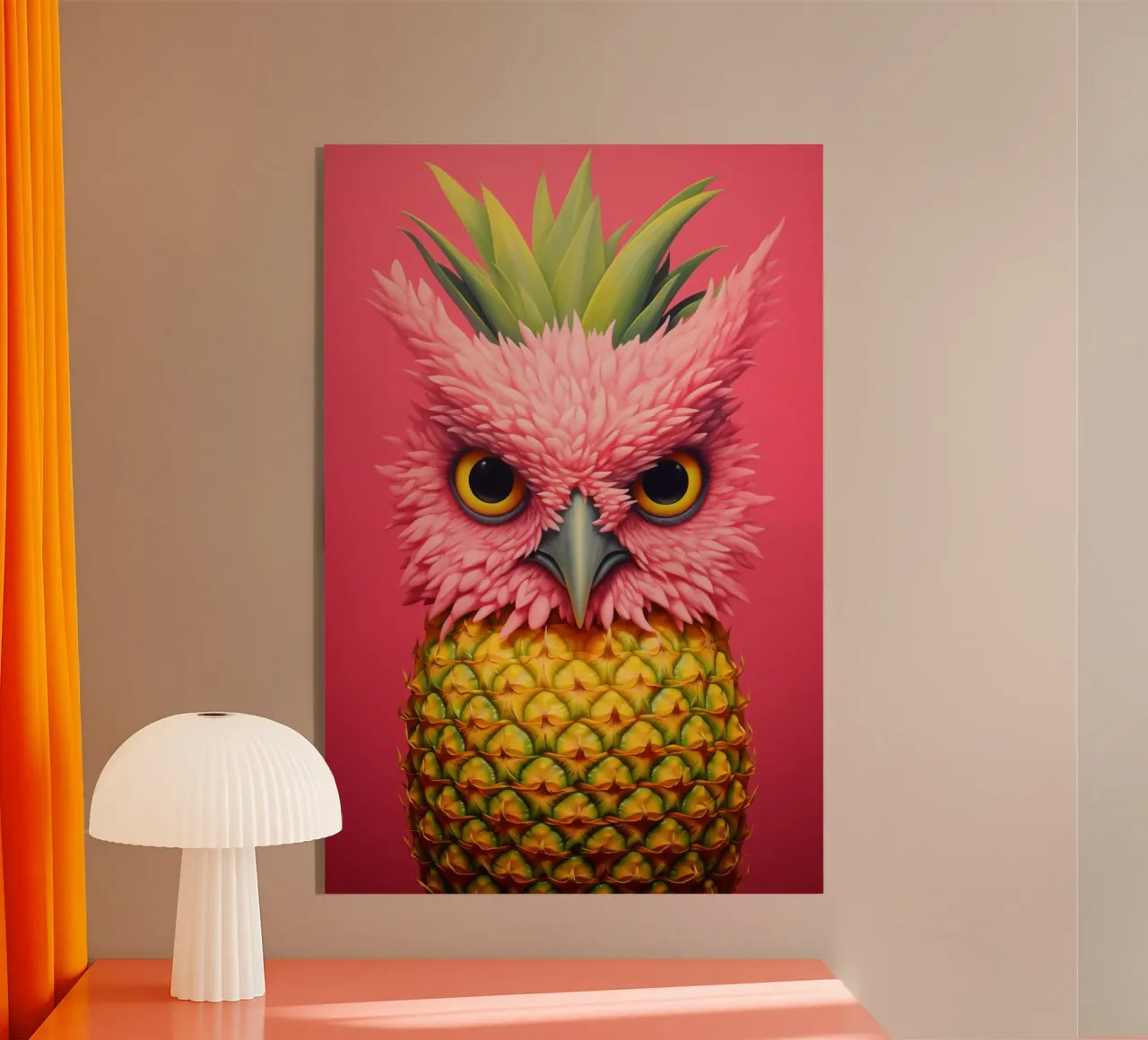 Ananas-Eule Design plexiglass da Autofocus