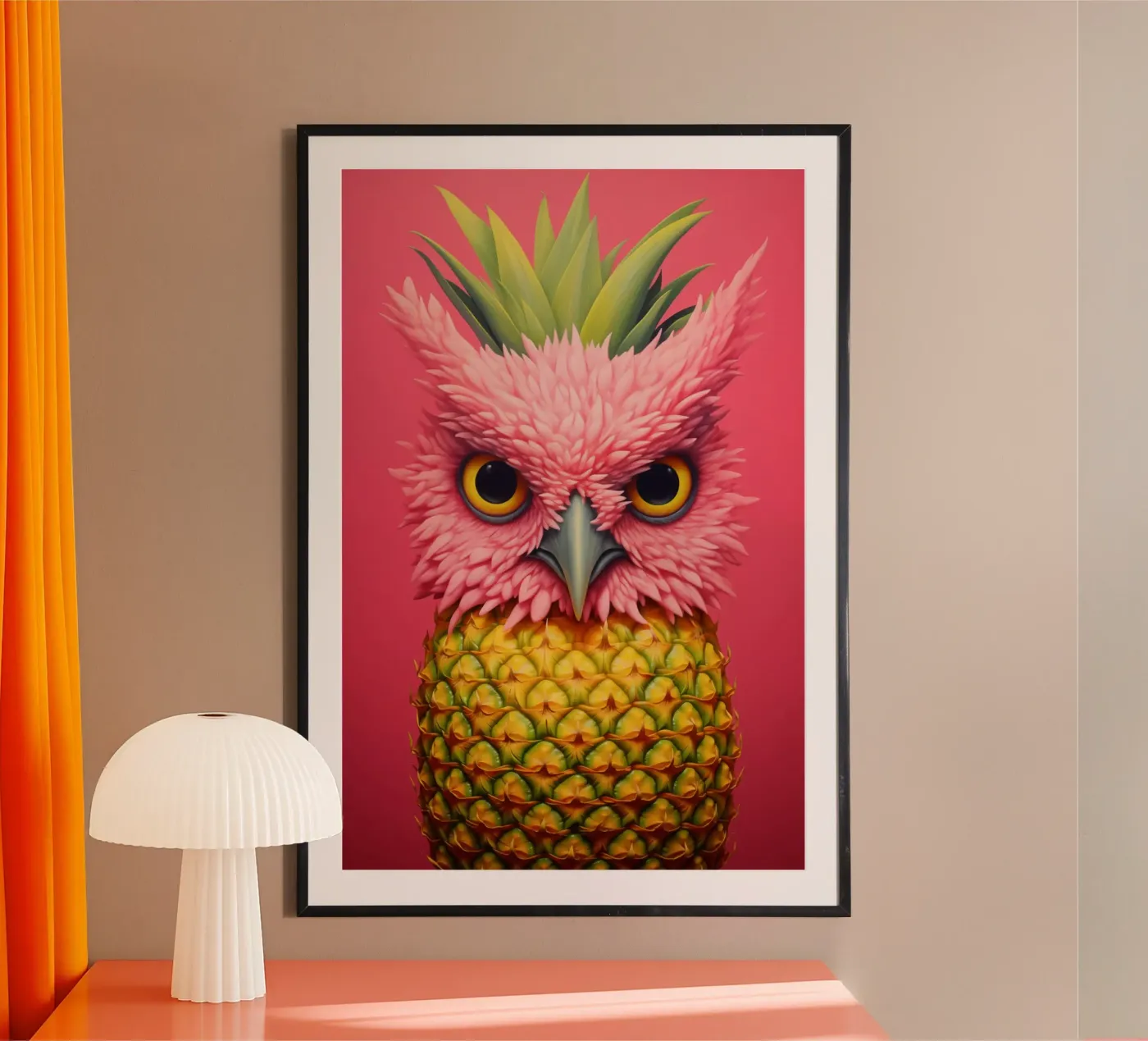 Ananas-Eule Ontwerp poster van Autofocus
