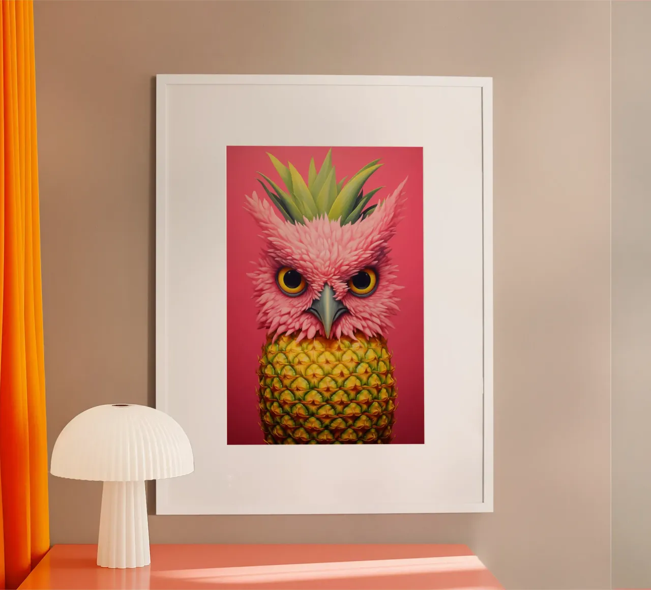 Ananas-Eule Design poster da Autofocus
