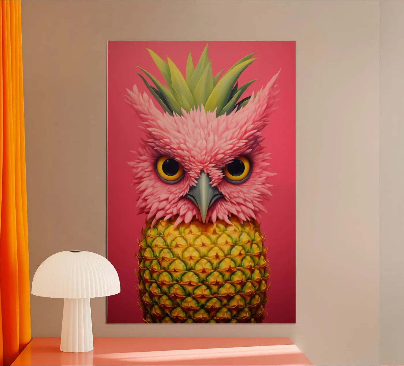 Ananas-Eule Ontwerp poster van Autofocus