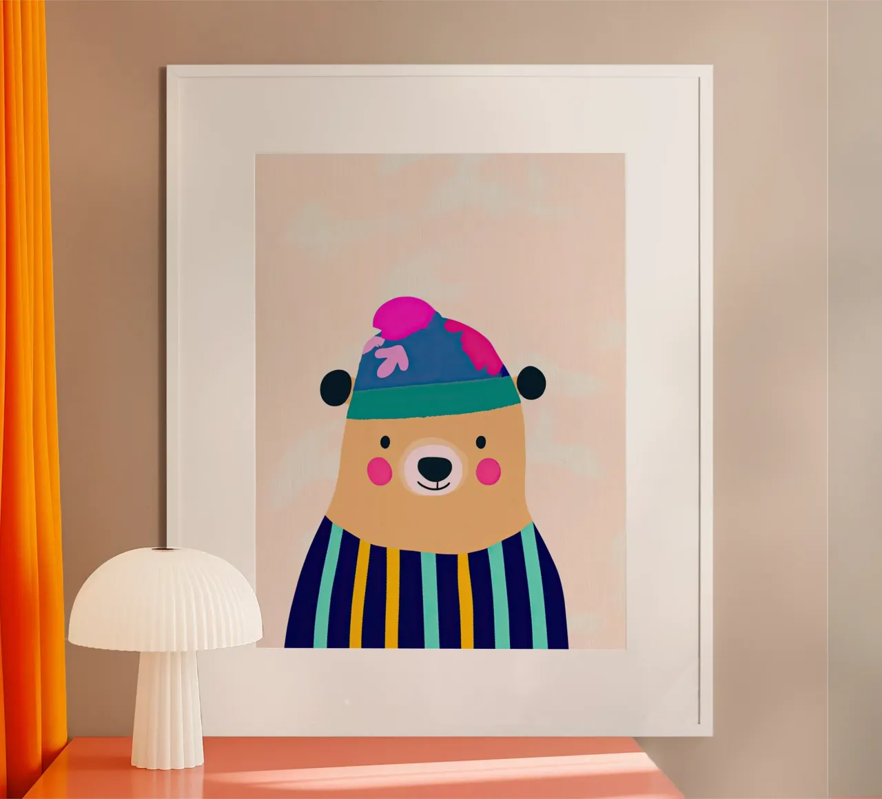 Cute bear poster by Little Art Lab