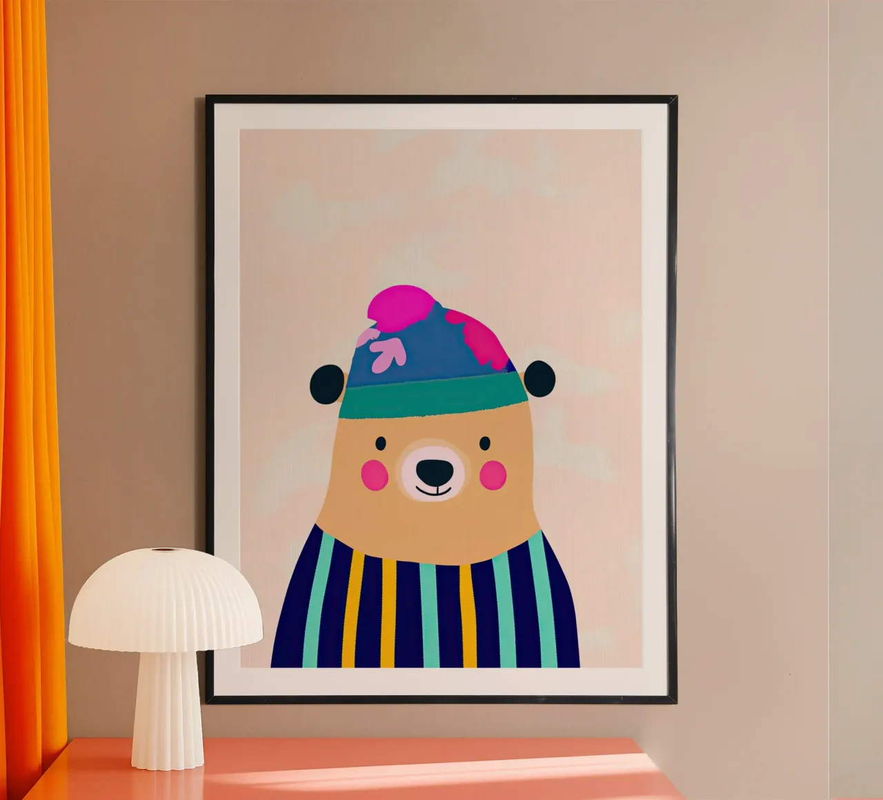 Cute bear poster by Little Art Lab