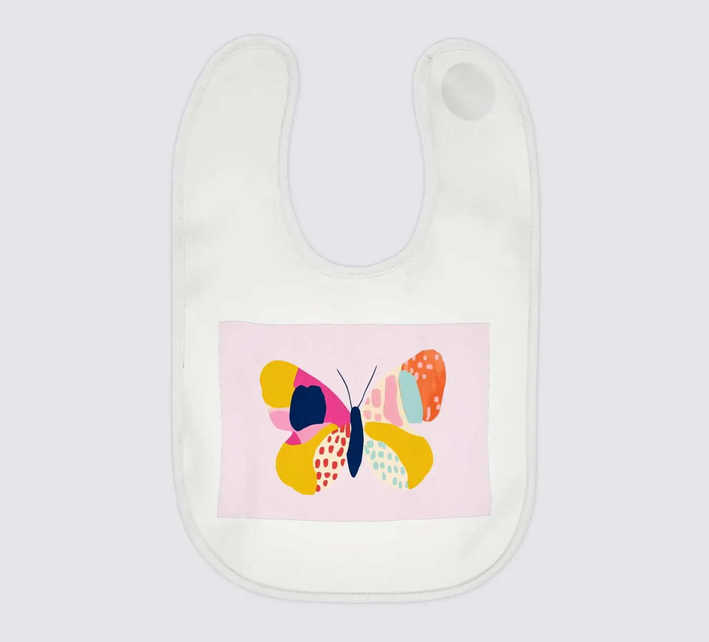 Farfalla colorata bavaglino da Little Art Lab