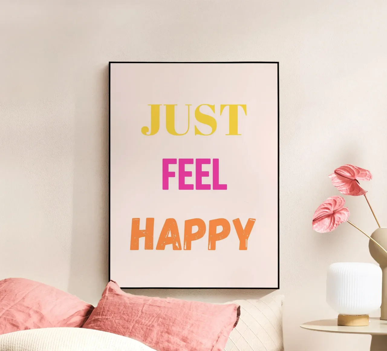 Sois simplement heureux. plexiglas de Poppya