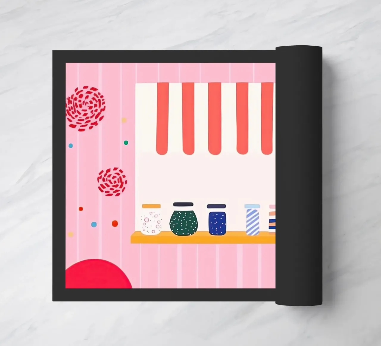 Leuke winkel deurmat van Little Art Lab