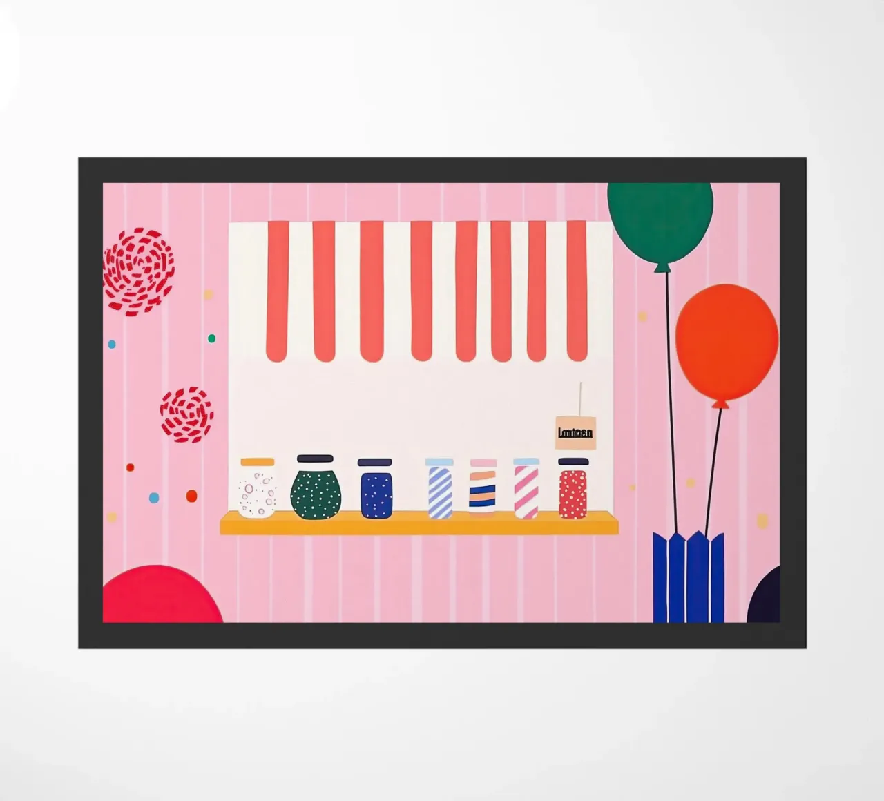Leuke winkel deurmat van Little Art Lab