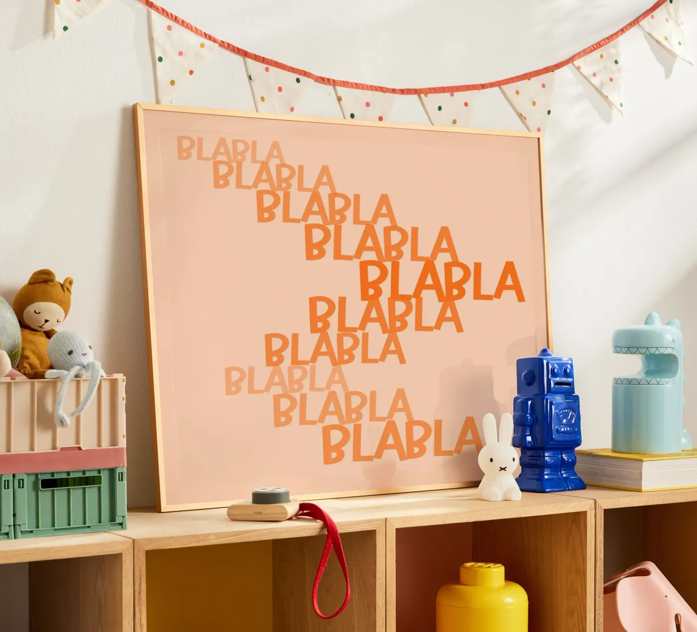 Blah blah blah, chatter, talk Poster von Poppya