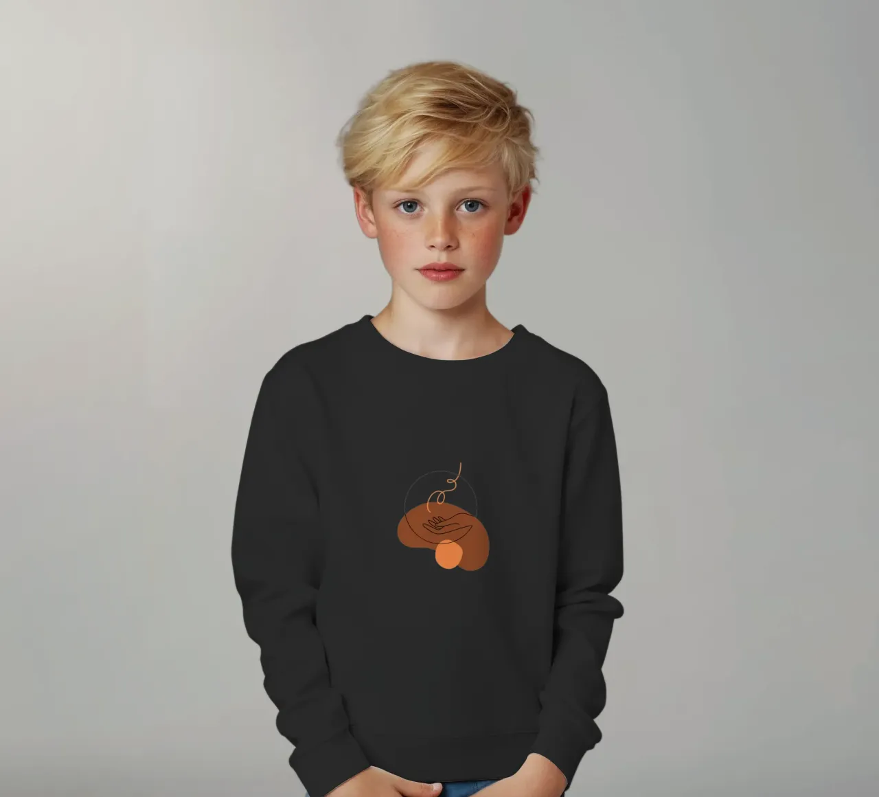 Mani minimaliste felpa bambino da YSV MINIMALIST