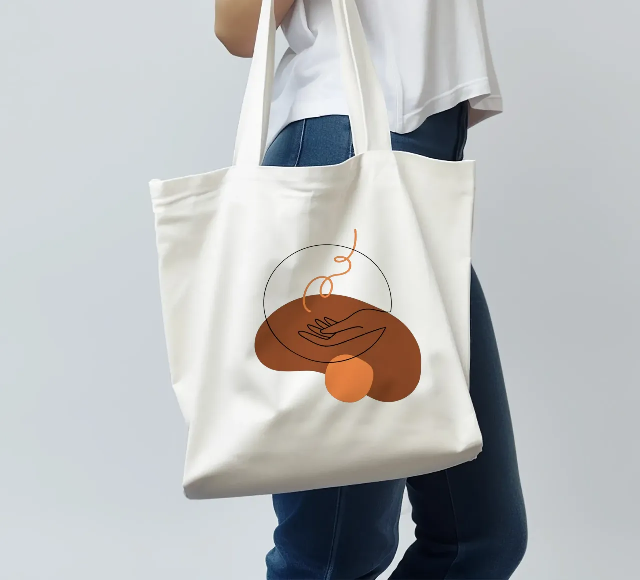Mani minimaliste borsa in juta da YSV MINIMALIST