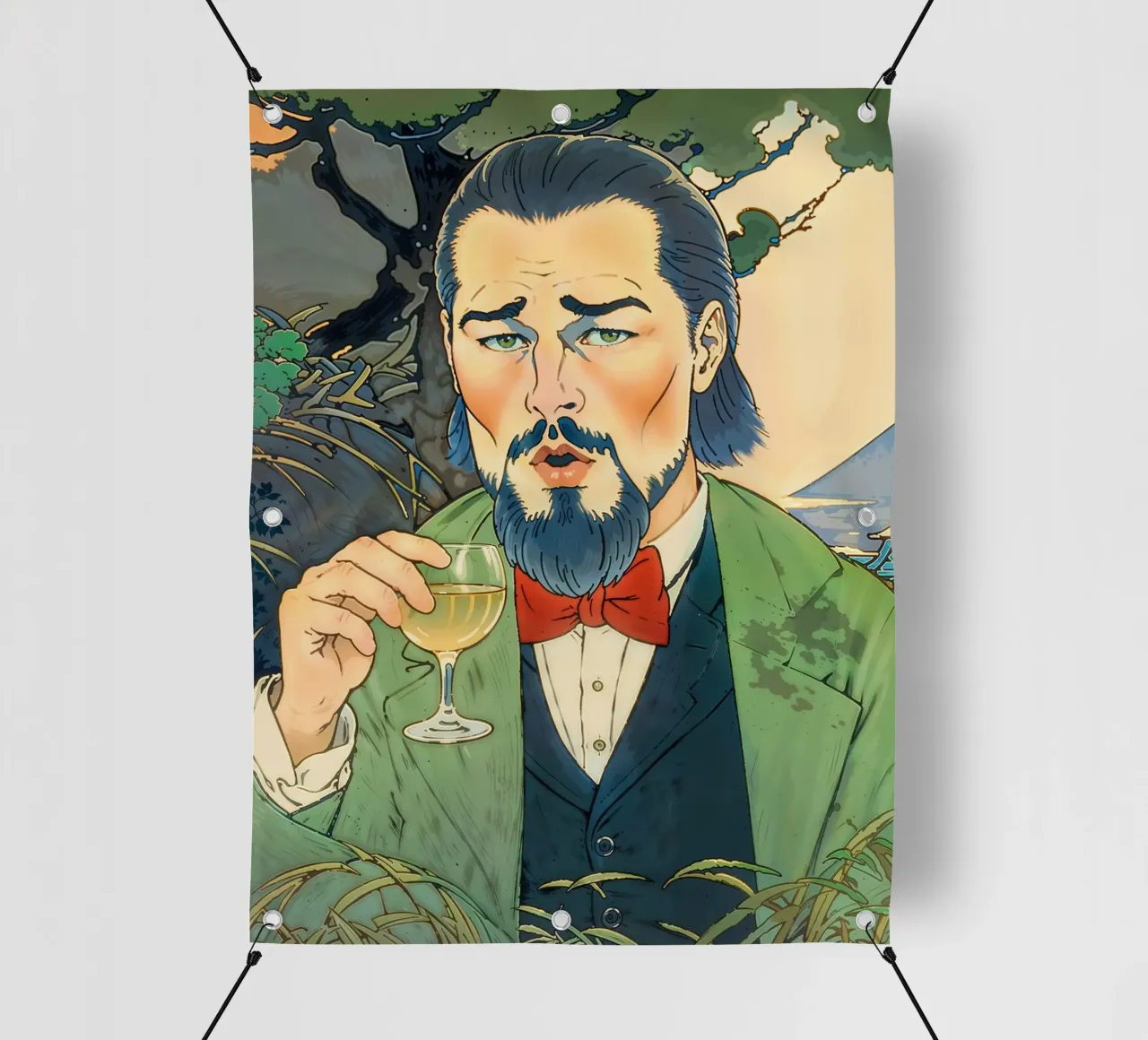 Leonardo DiCaprio Japanese Meme telo in pvc da Lootprint