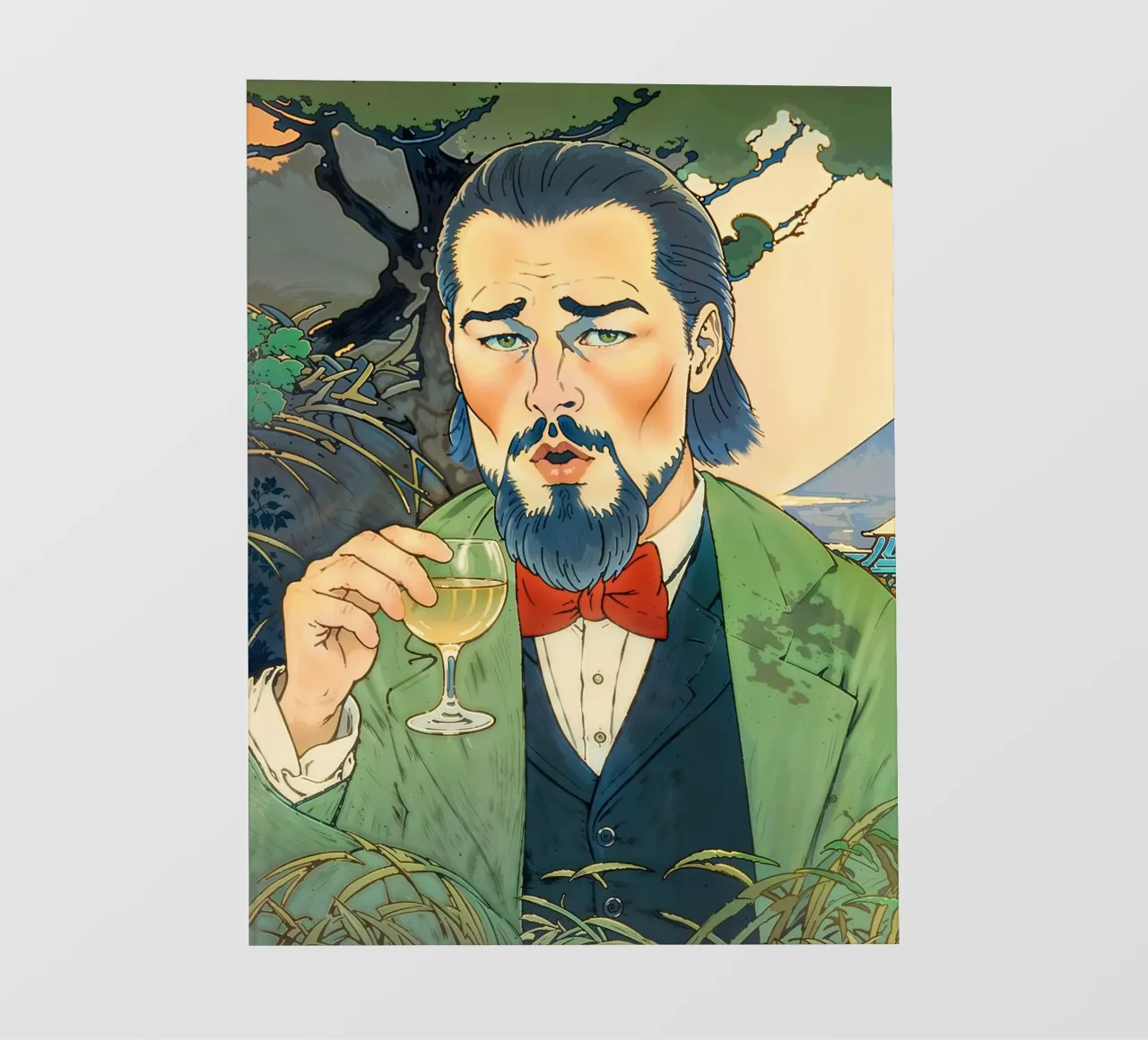 Leonardo DiCaprio Japanese Meme telo in pvc da Lootprint