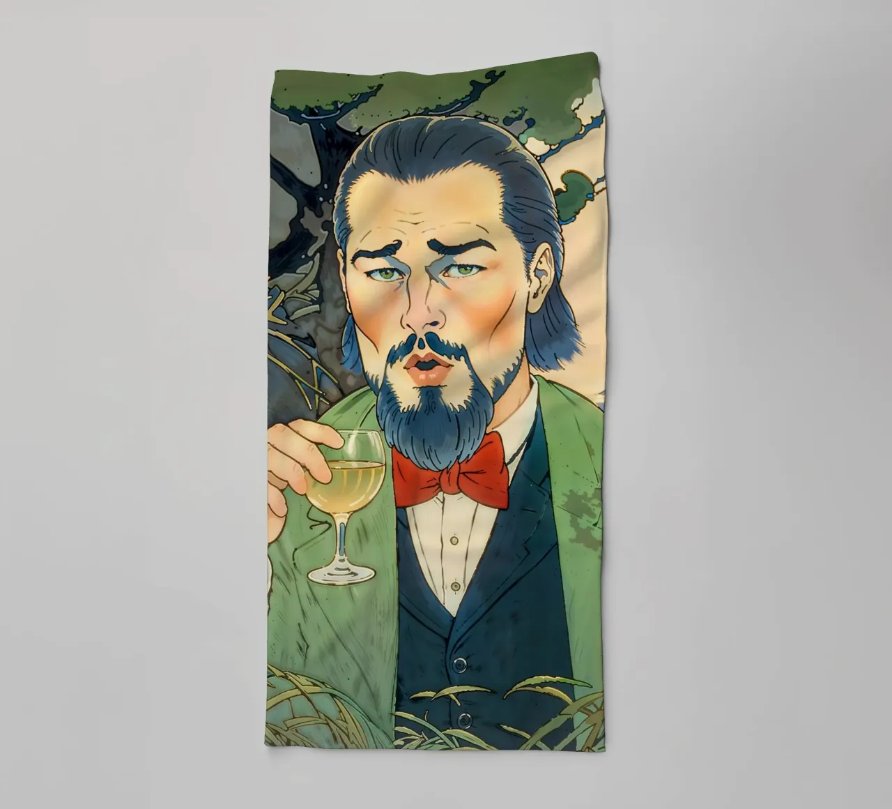 Leonardo DiCaprio Japanese Meme asciugamano da bagno da Lootprint